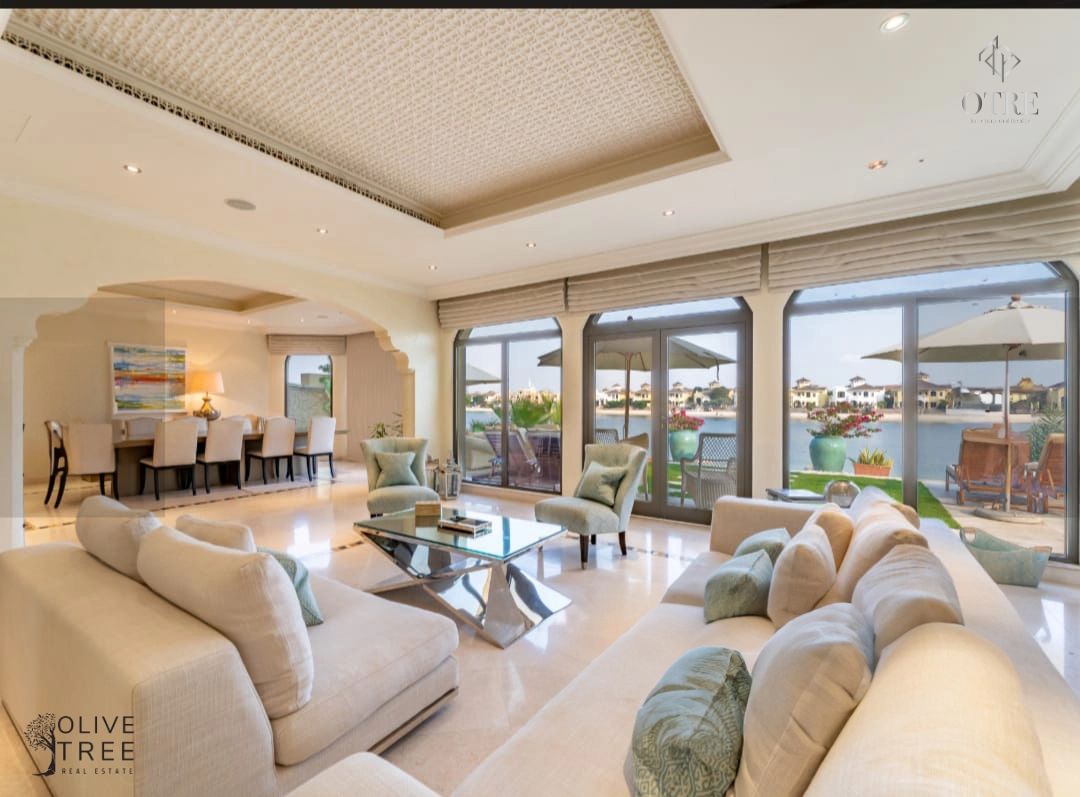 🌴 Luxe Living: Canal Cove Frond C - 3BR Villa with Sea View & Burj Al Arab